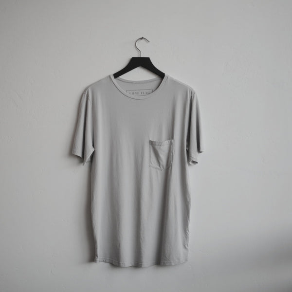 Basic Pocket Curved Hem Ash